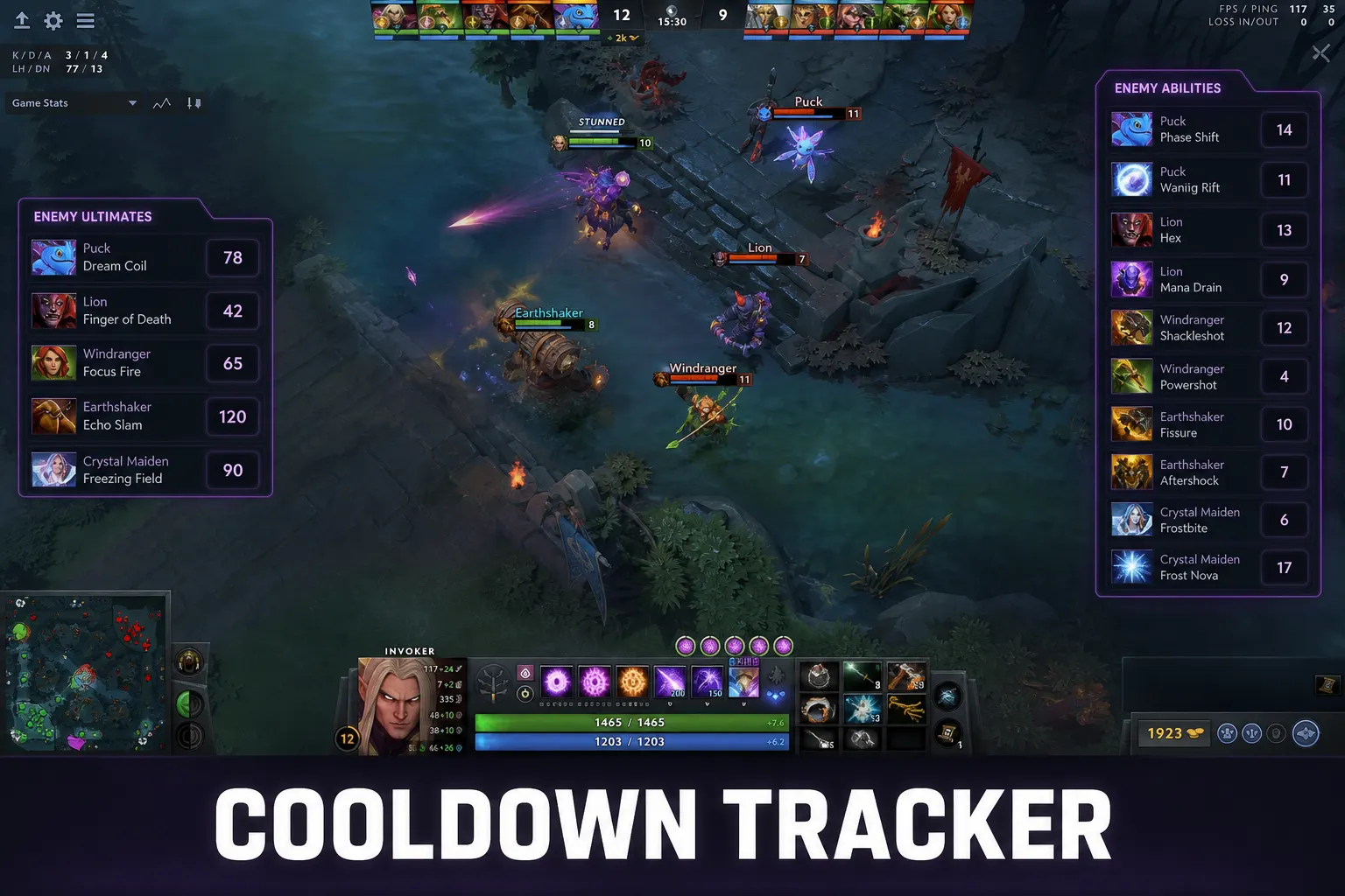 Cooldown tracking overlay